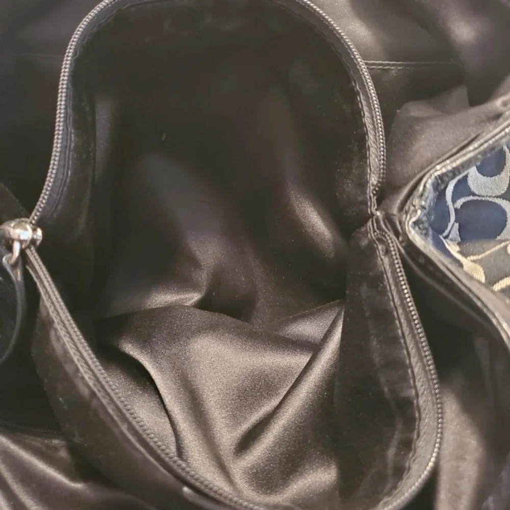 Coach F19188 Penelope Satchel in Black Logo Print
